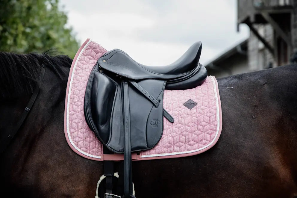 Kentucky "Wool" Saddle Pad Full Dressage | Old Rose