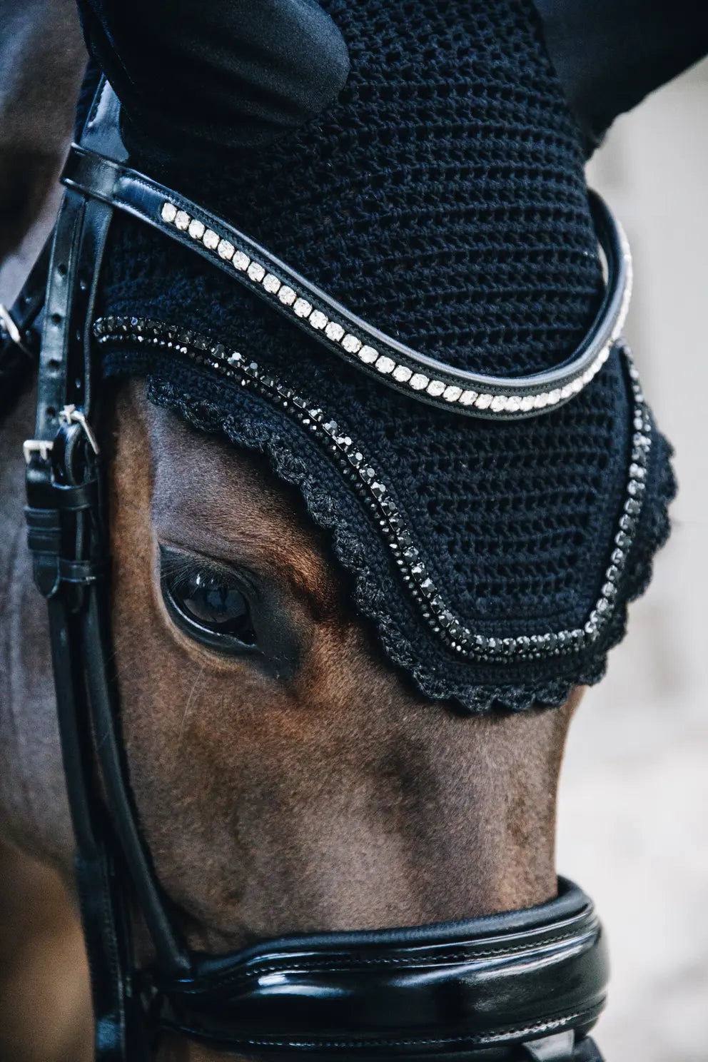Kentucky Fly Veil Wellington Stone and Pearl | Regular or Soundless