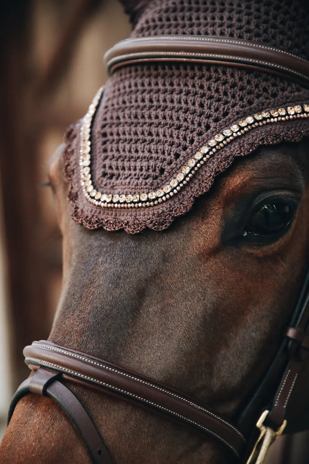 Kentucky Fly Veil Wellington Stone and Pearl | Regular or Soundless