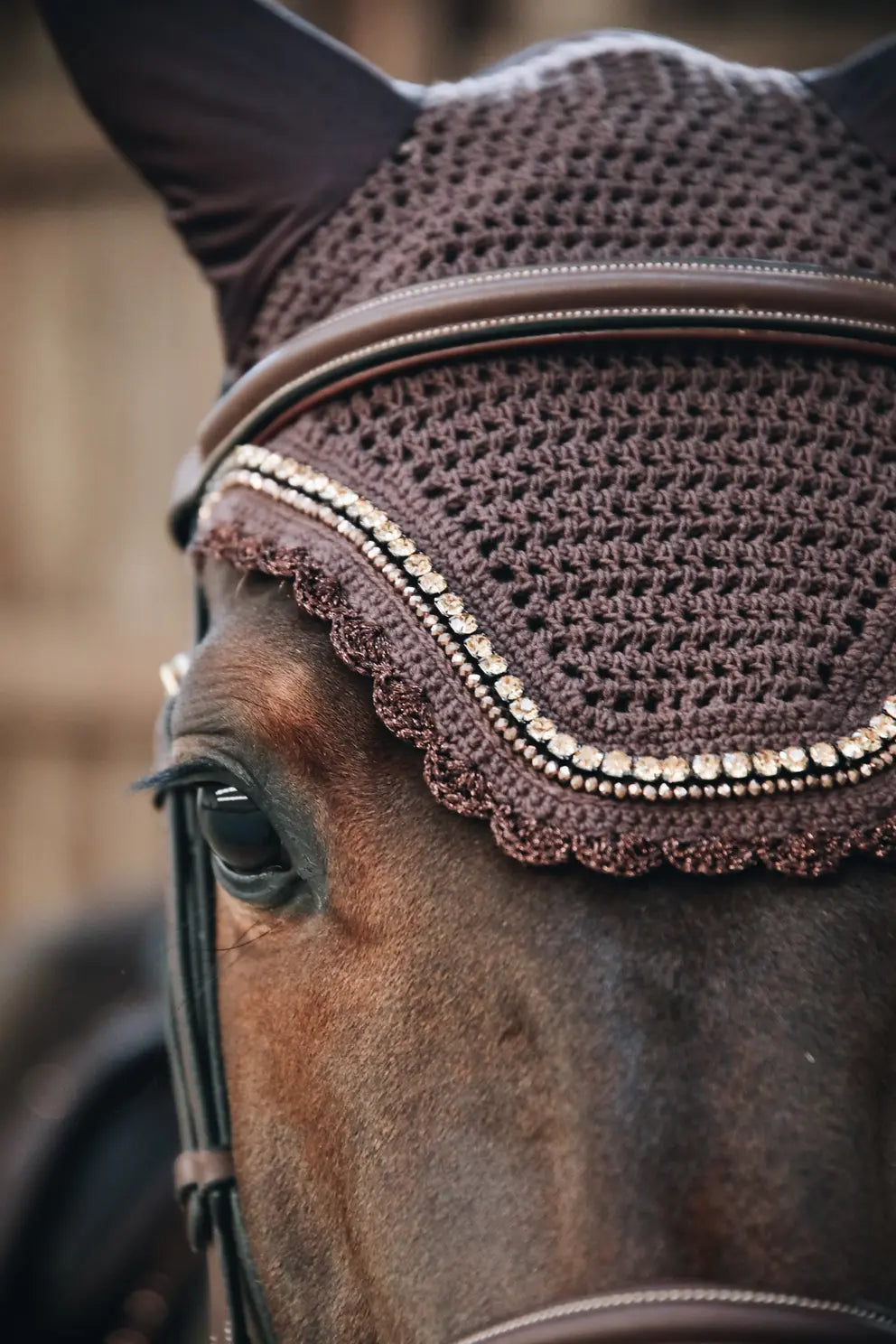 Kentucky Fly Veil Wellington Stone and Pearl | Regular or Soundless