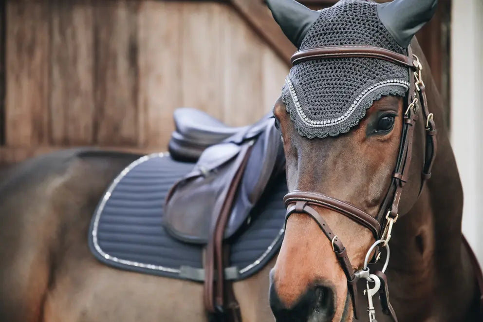 Kentucky Fly Veil Wellington Stone and Pearl | Regular or Soundless