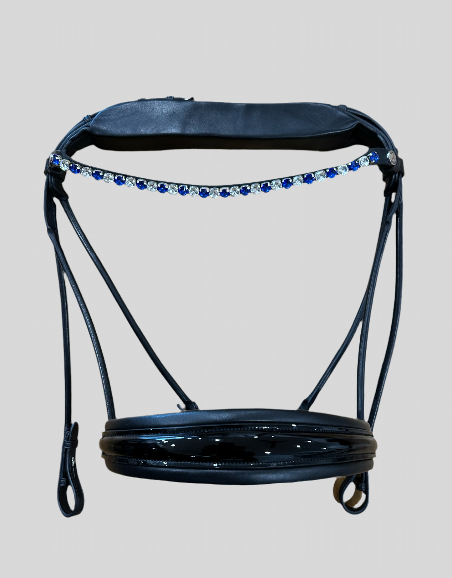 Finesse Semi Custom Bridle - Cassidy - Blue and Clear