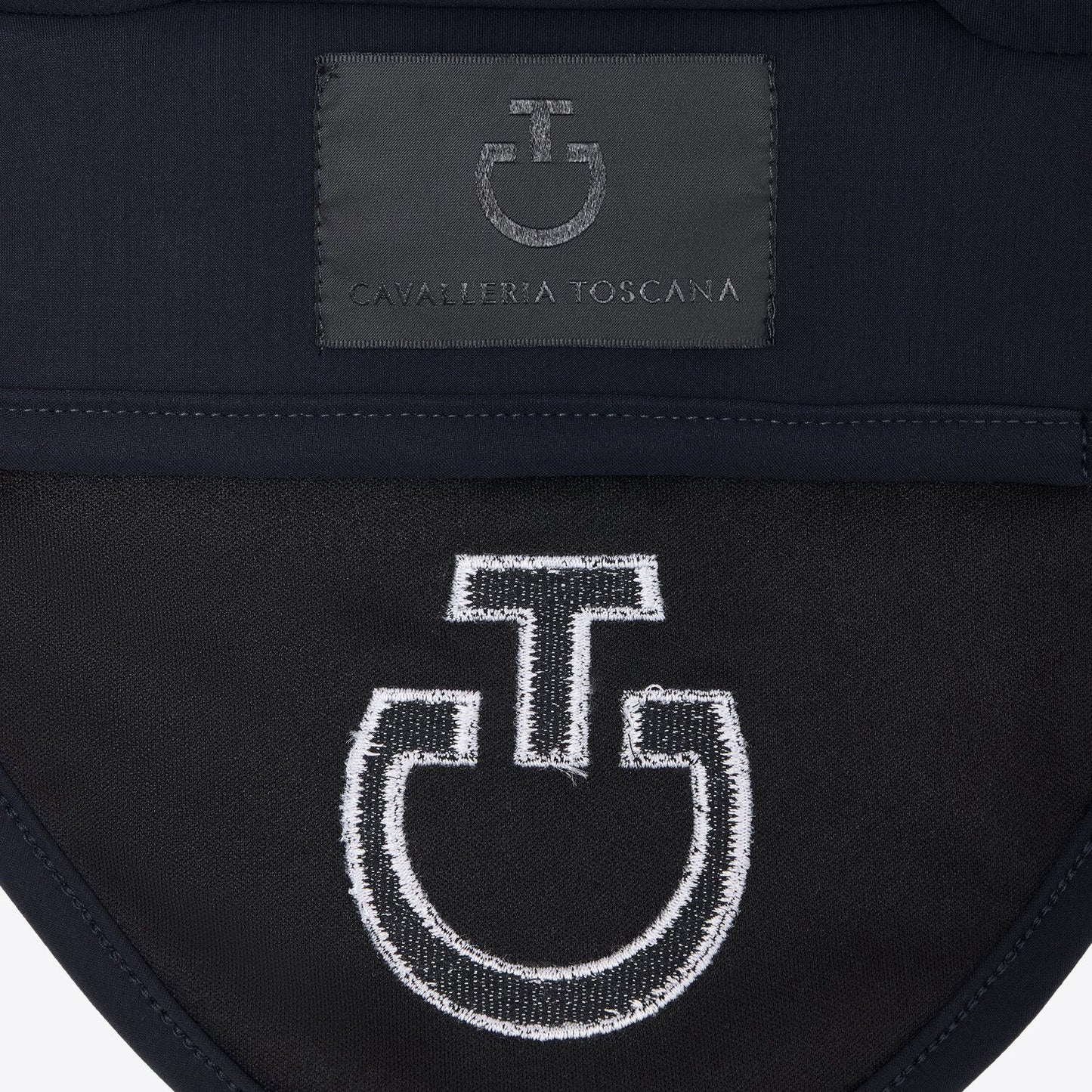 Cavalleria Toscana Lightweight Jersey Ear Net Bonnet | Dark Blue