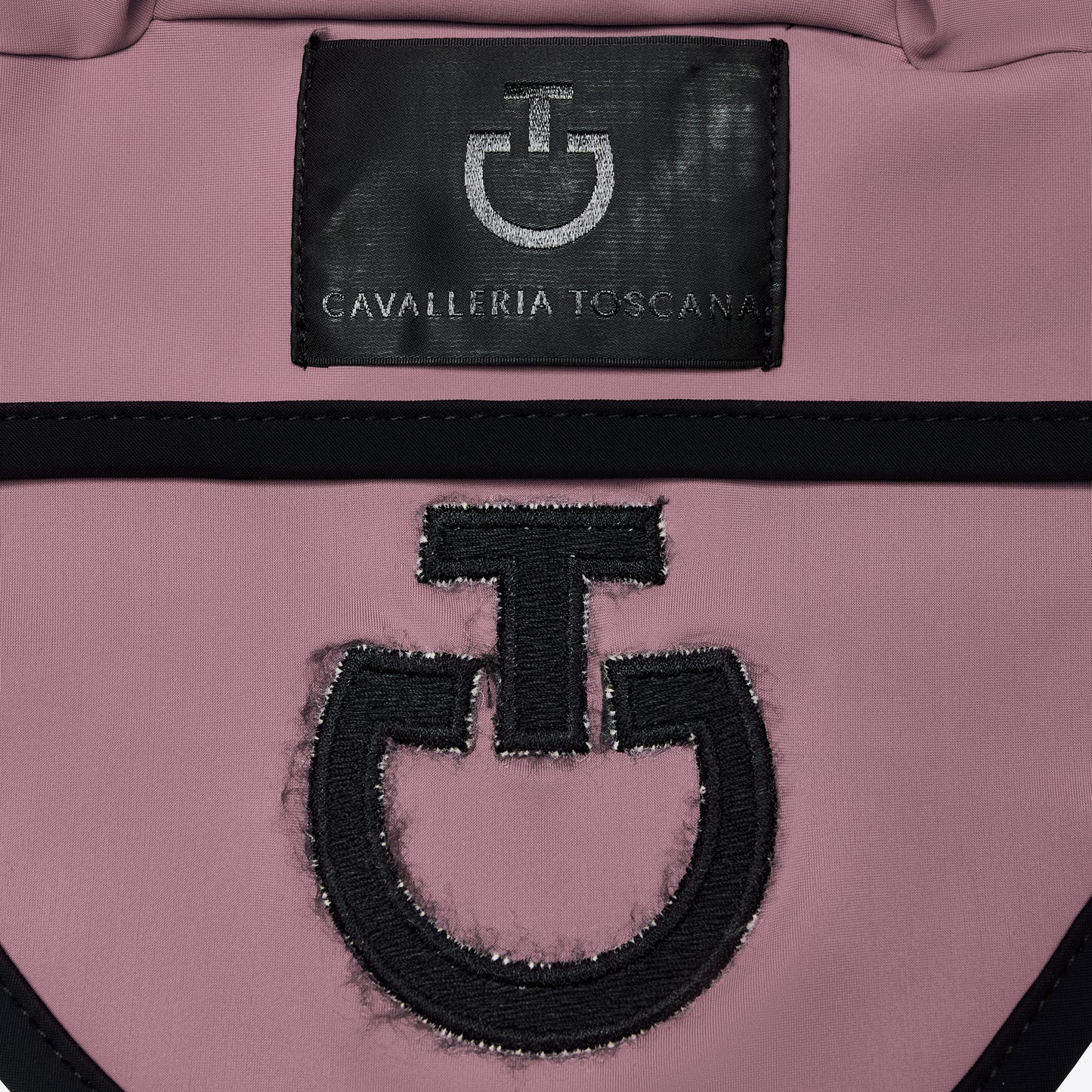 Cavalleria Toscana FW25 Lightweight Jersey Stripe Earnet Veil | Grape Shake