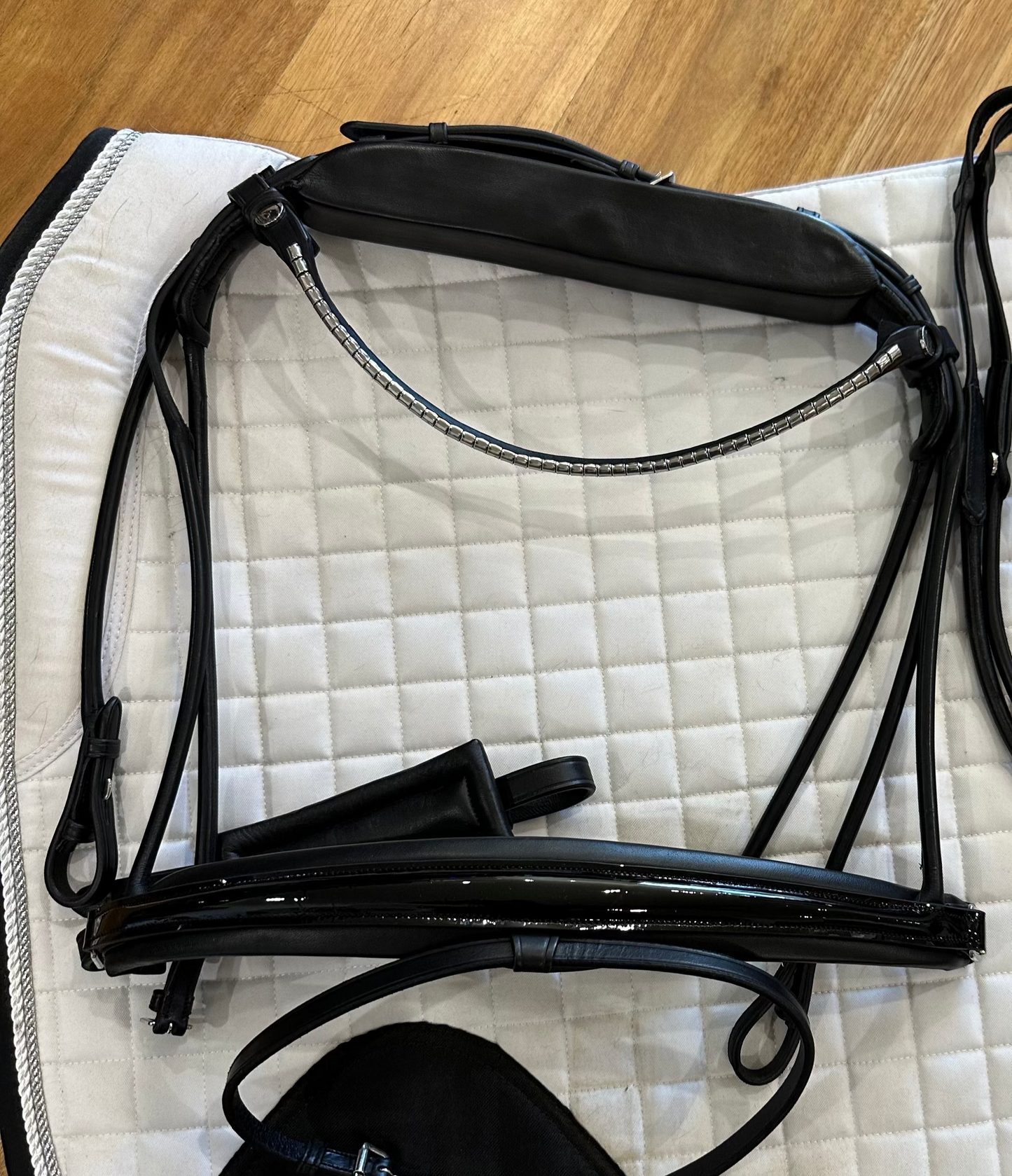 Finesse Outlet: Cassidy Full Size Snaffle Lacquer Black/Black