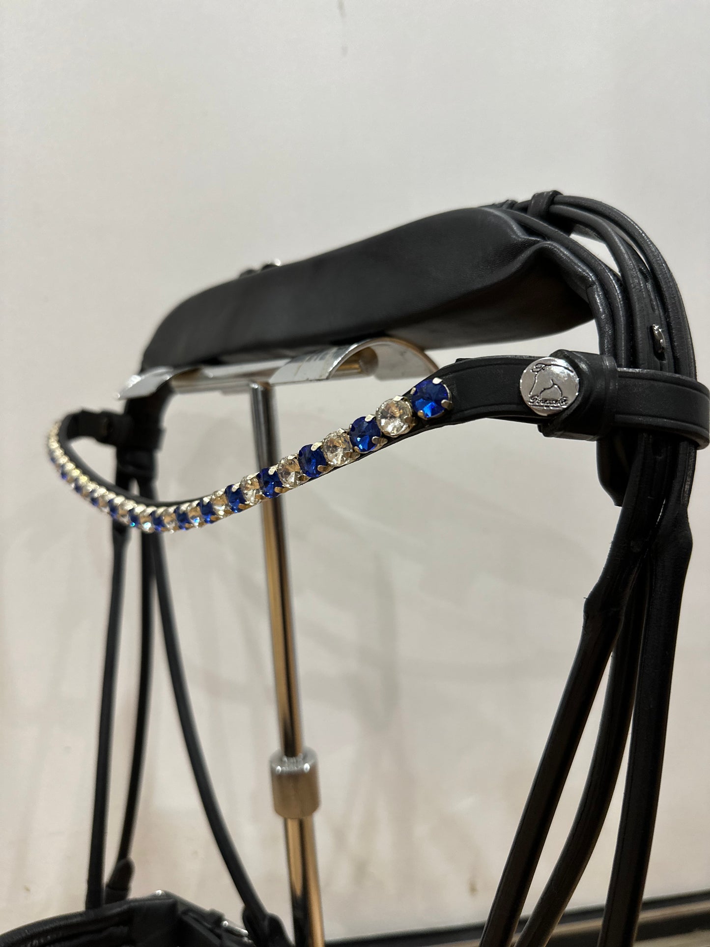 Finesse Semi Custom Bridle - Cassidy - Blue and Clear