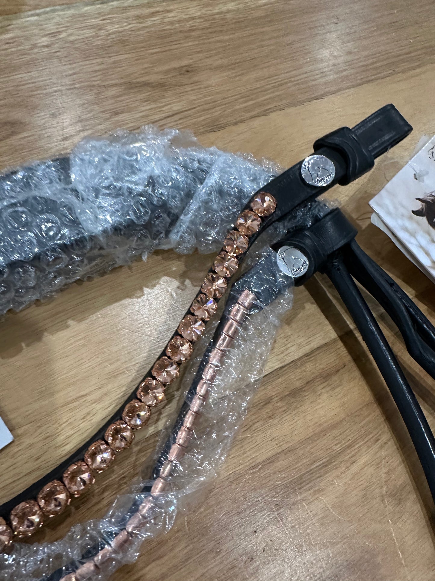Finesse Outlet: Cob Size Cassidy Snaffle ROSE GOLD Set