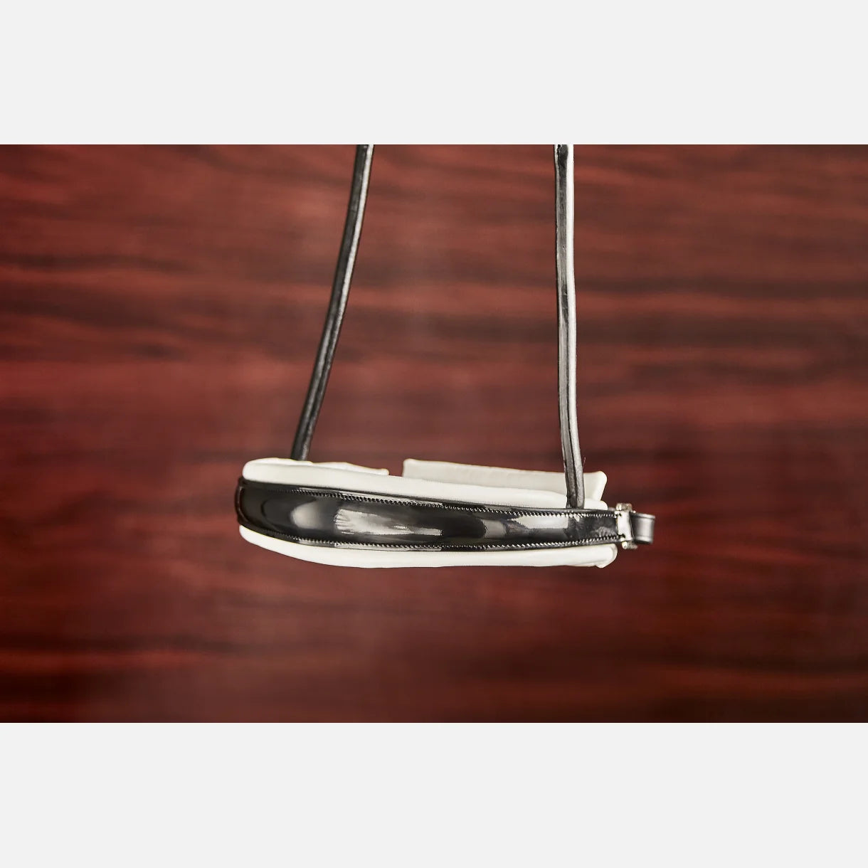 Finesse Double Bridle Cassidy V2.0 | Rolled Black Leather with Silver Clincher Browband