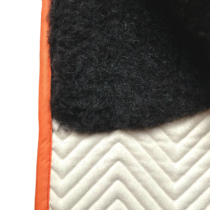L'Evoine Cotton Dressage Pad Pastel Orange | Plain Cotton or Alpaca Under