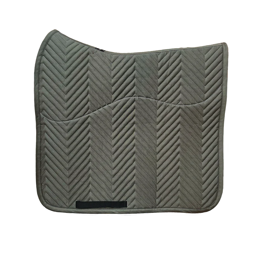 L'Evoine Cotton Dressage Pad Forest Green | Cotton with Logo or Alpaca Under