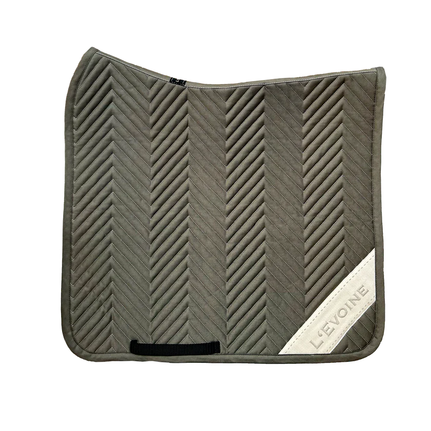 L'Evoine Cotton Dressage Pad Forest Green | Cotton with Logo or Alpaca Under