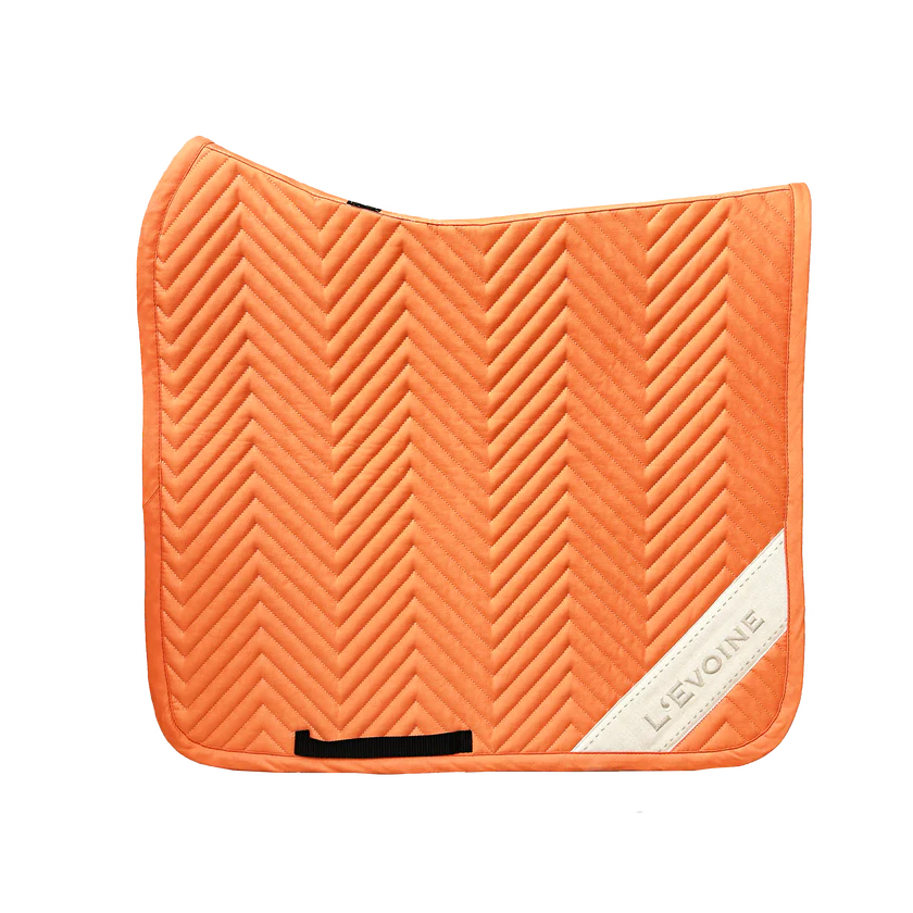 L'Evoine Cotton Dressage Pad Pastel Orange | Plain Cotton or Alpaca Under