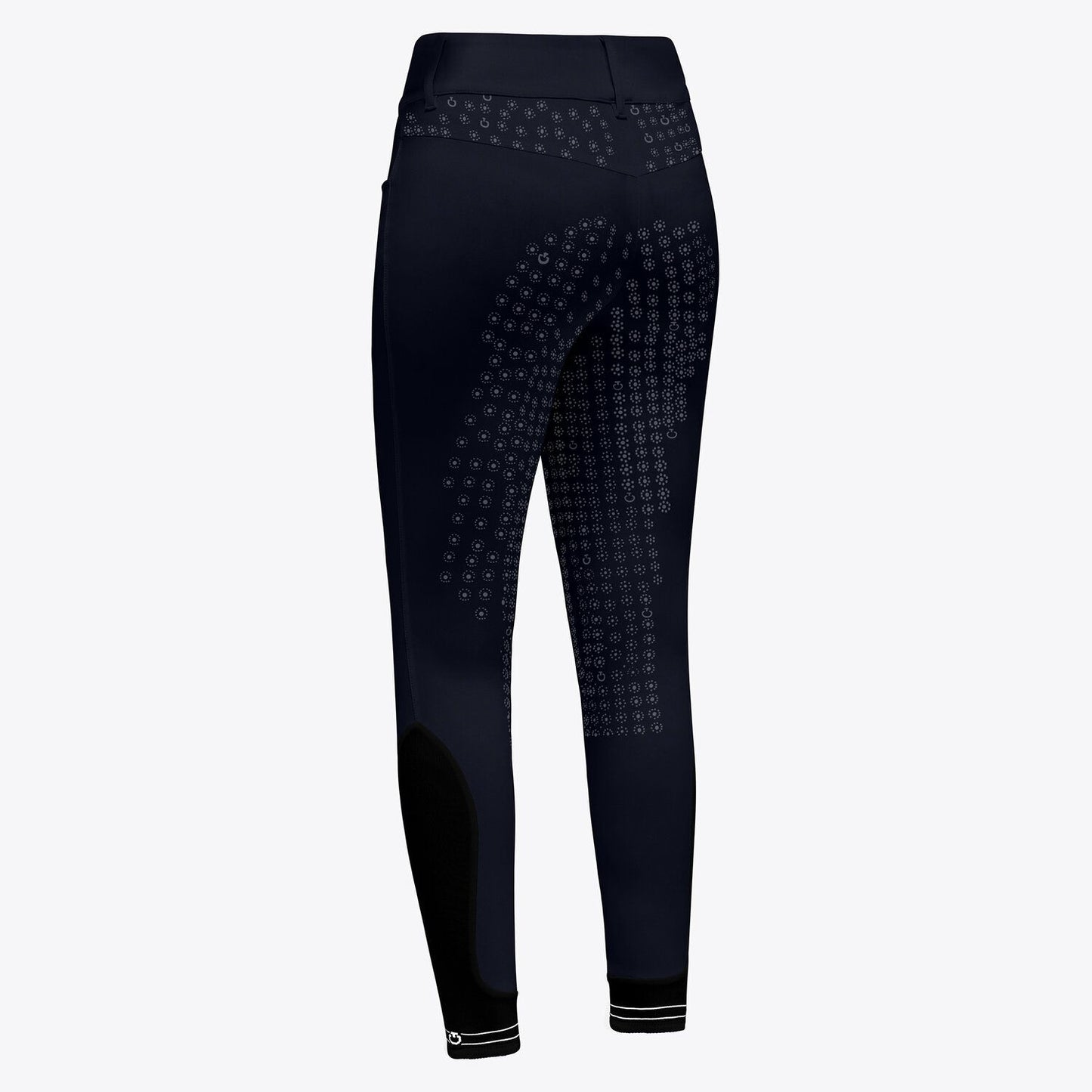 Cavalleria Toscana Womens Motif Print Full Grip Breeches | Navy