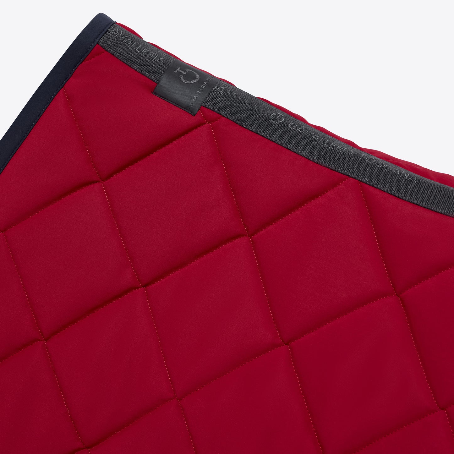 Cavalleria Toscana Jersey Quilted Jump Saddle Pad | Rose and Navy