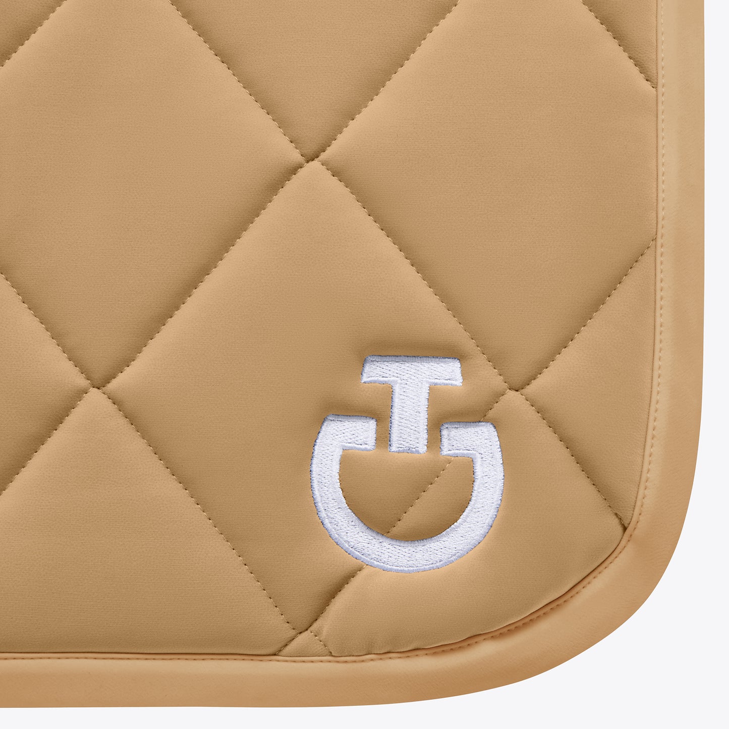 Cavalleria Toscana SS25 Jumping Saddle Pad Diamond Quilt | Tan