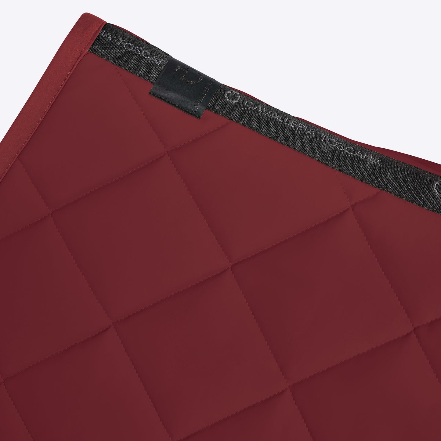 Cavalleria Toscana FW25 Diamond Quilt Jersey Jump Saddle Pad | Bordeaux