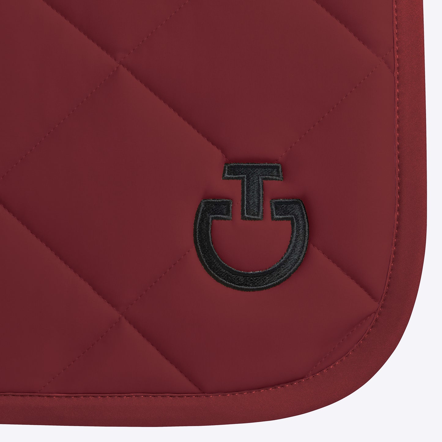 Cavalleria Toscana FW25 Diamond Quilt Jersey Jump Saddle Pad | Bordeaux