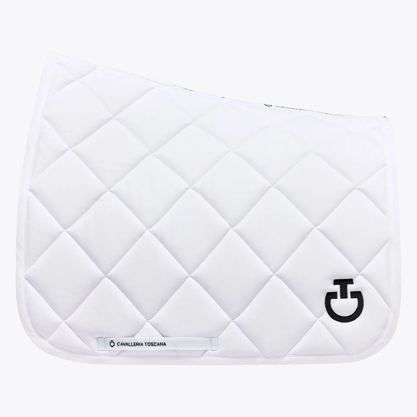 Cavalleria Toscana Jersey Quilted Dressage Saddle Pad | White