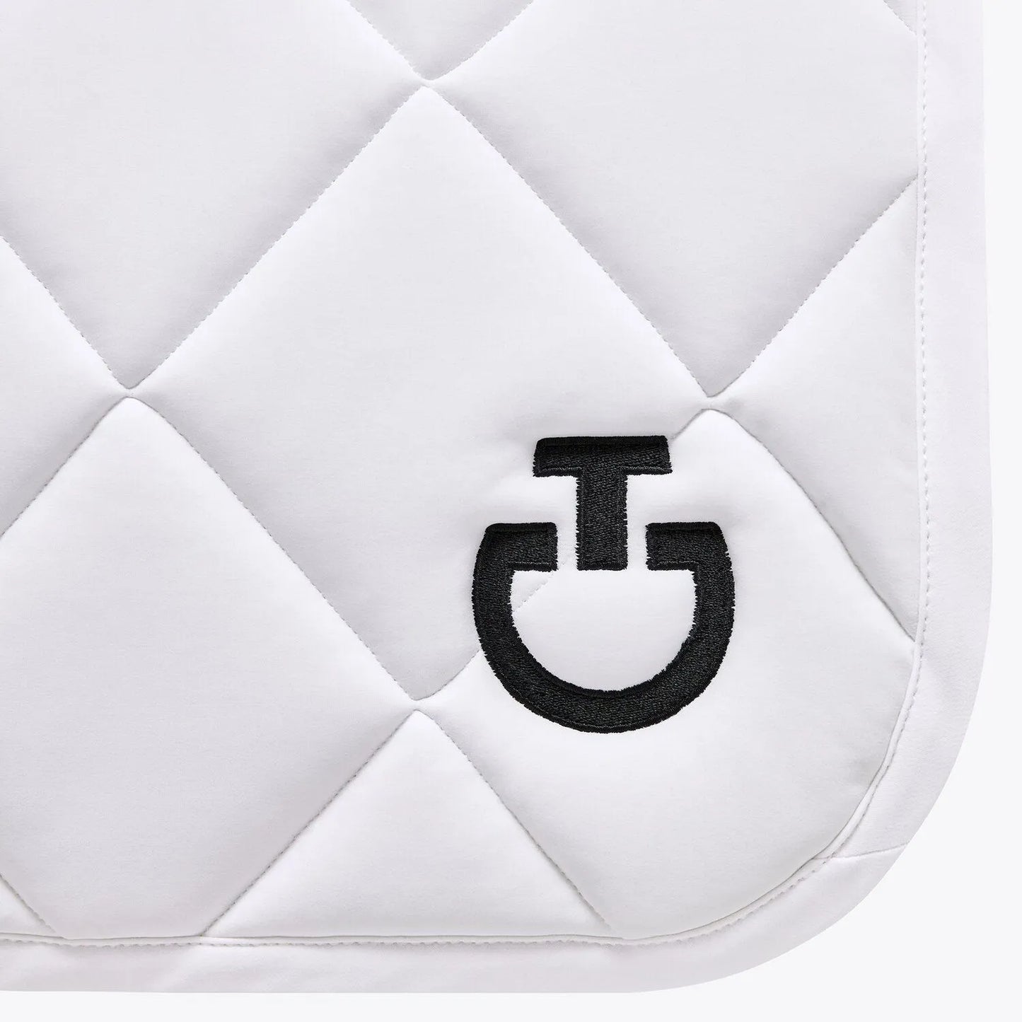 Cavalleria Toscana Jersey Quilted Dressage Saddle Pad | White