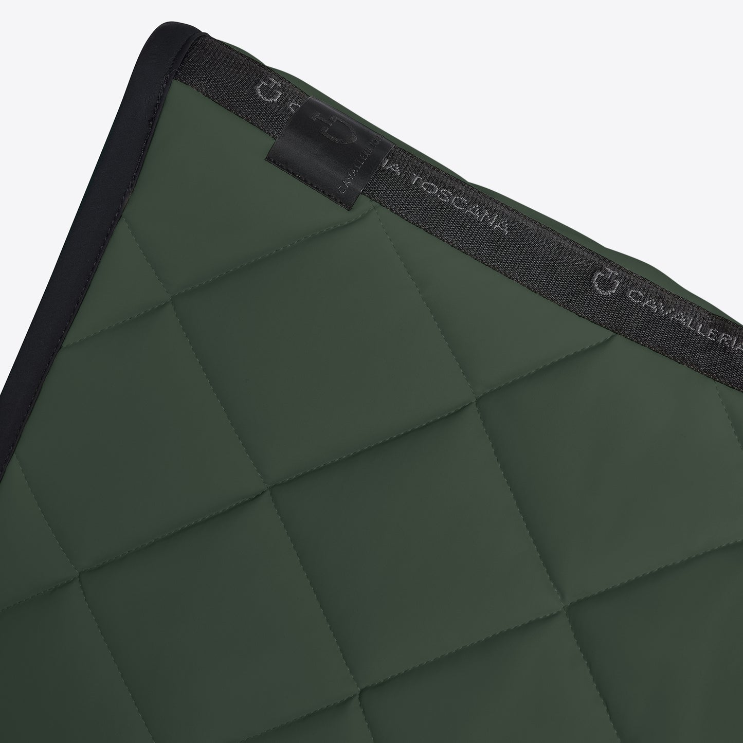 Cavalleria Toscana FW25 Diamond Quilt Jersey Dressage Saddle Pad | Jungle Green
