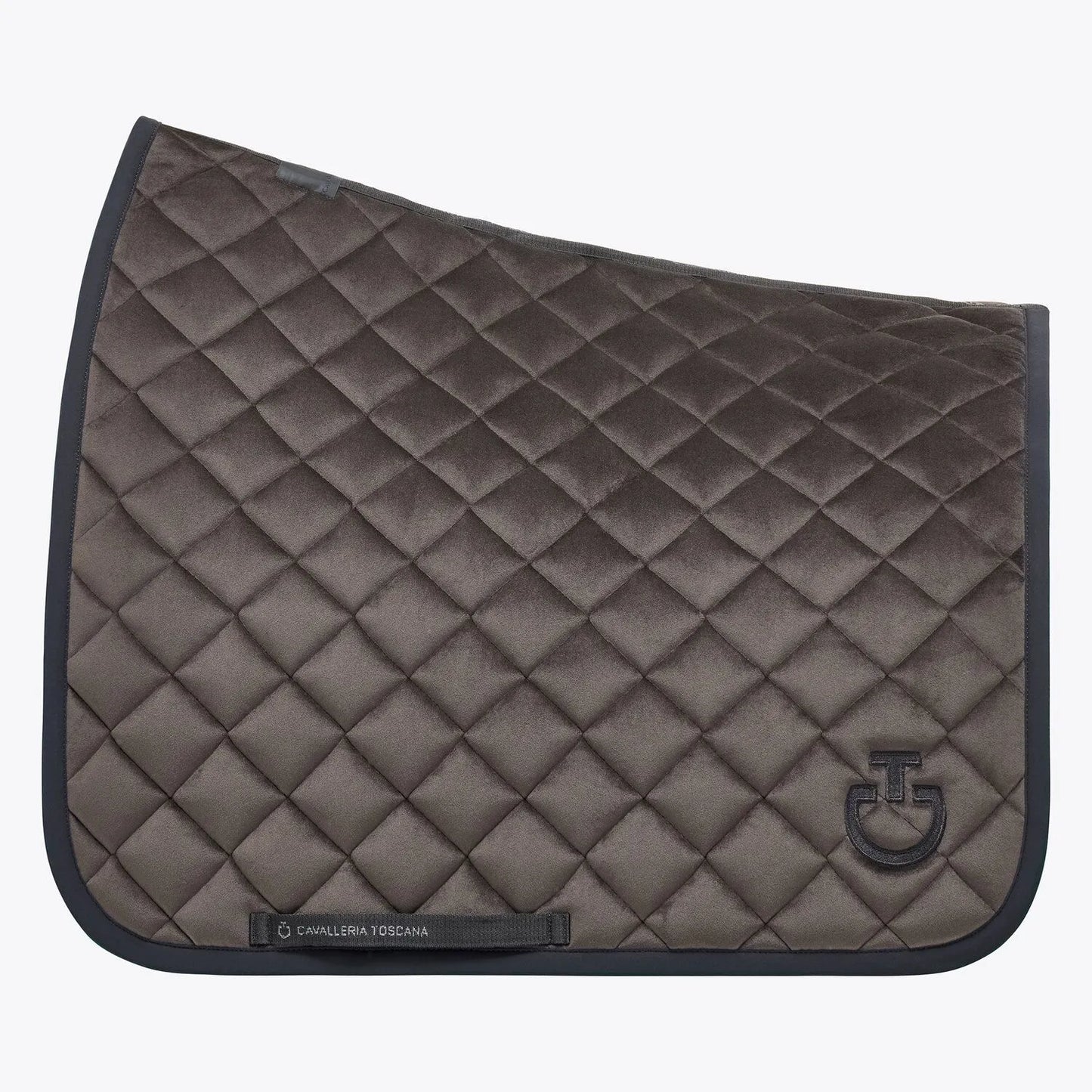 Cavalleria Toscana Velvet Dressage Saddle Pad | Dark Grey or Navy