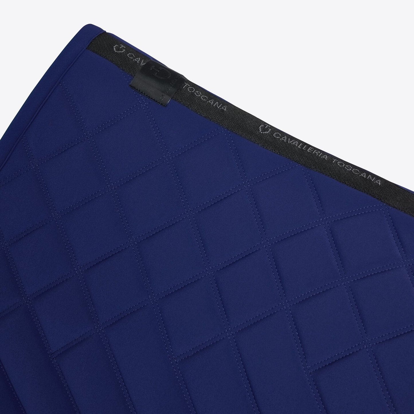Cavalleria Toscana SS25 Jumping Saddle Pad Diamond and Line | Royal Blue/Gold