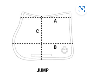 Cavalleria Toscana Jersey Diamond Quilted Jump Saddle Pad | Dark Blue