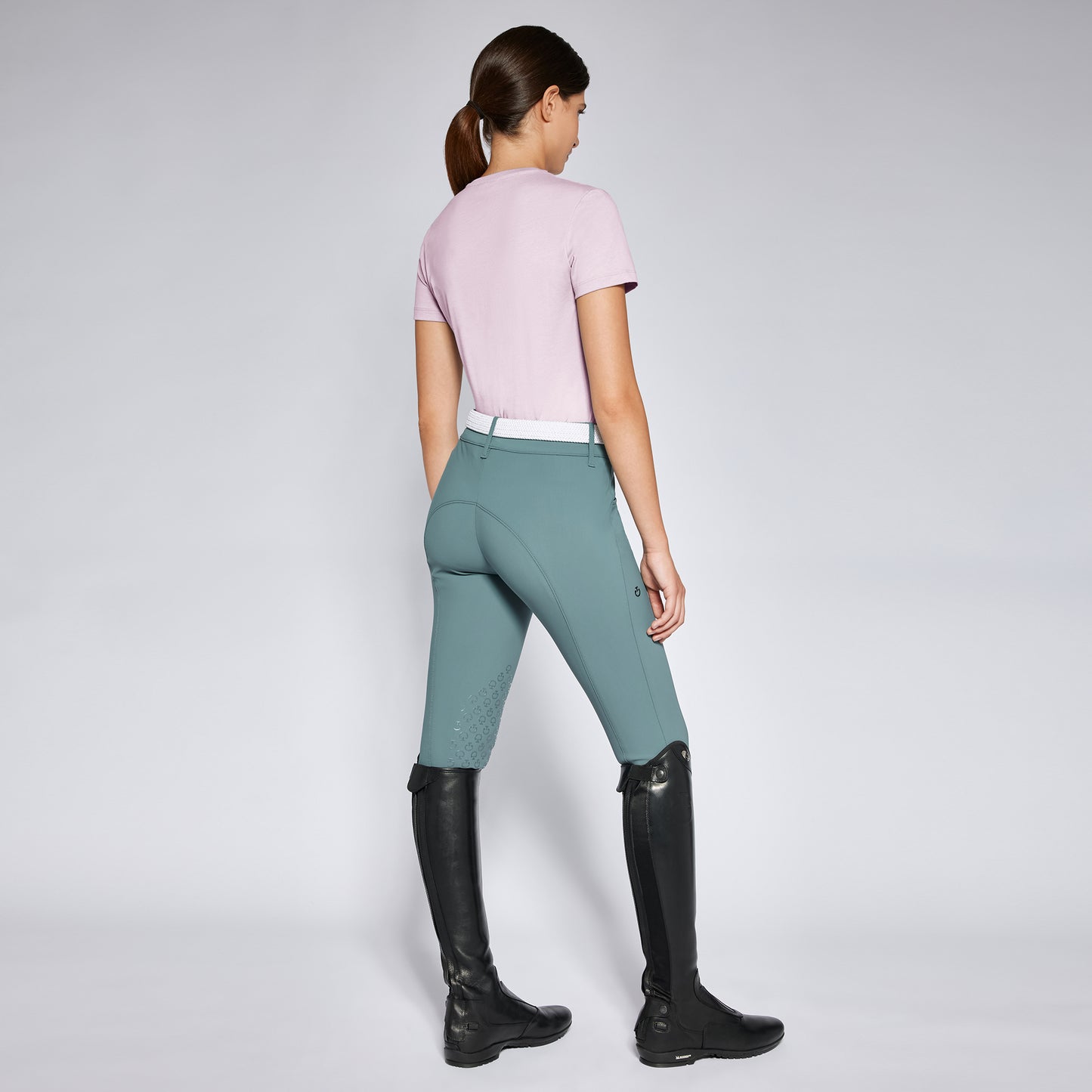 Cavalleria Toscana Break Off Cotton Tee | Pale Mauve