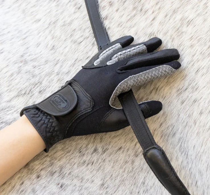 Leather horse riding store gloves