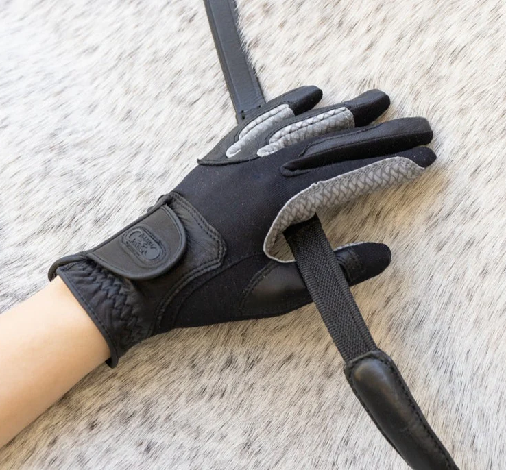 Leather horse online riding gloves