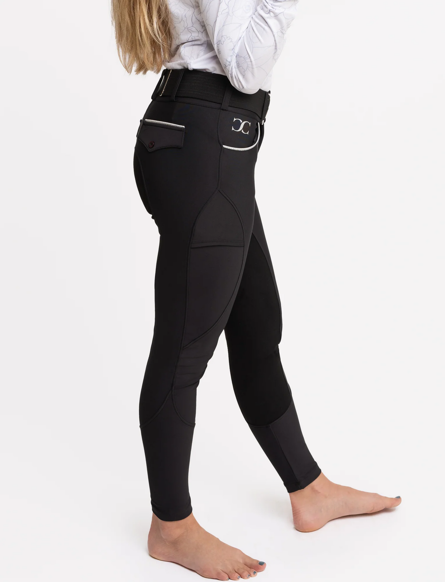 Correct Connect Black Breeches with Suede Seat