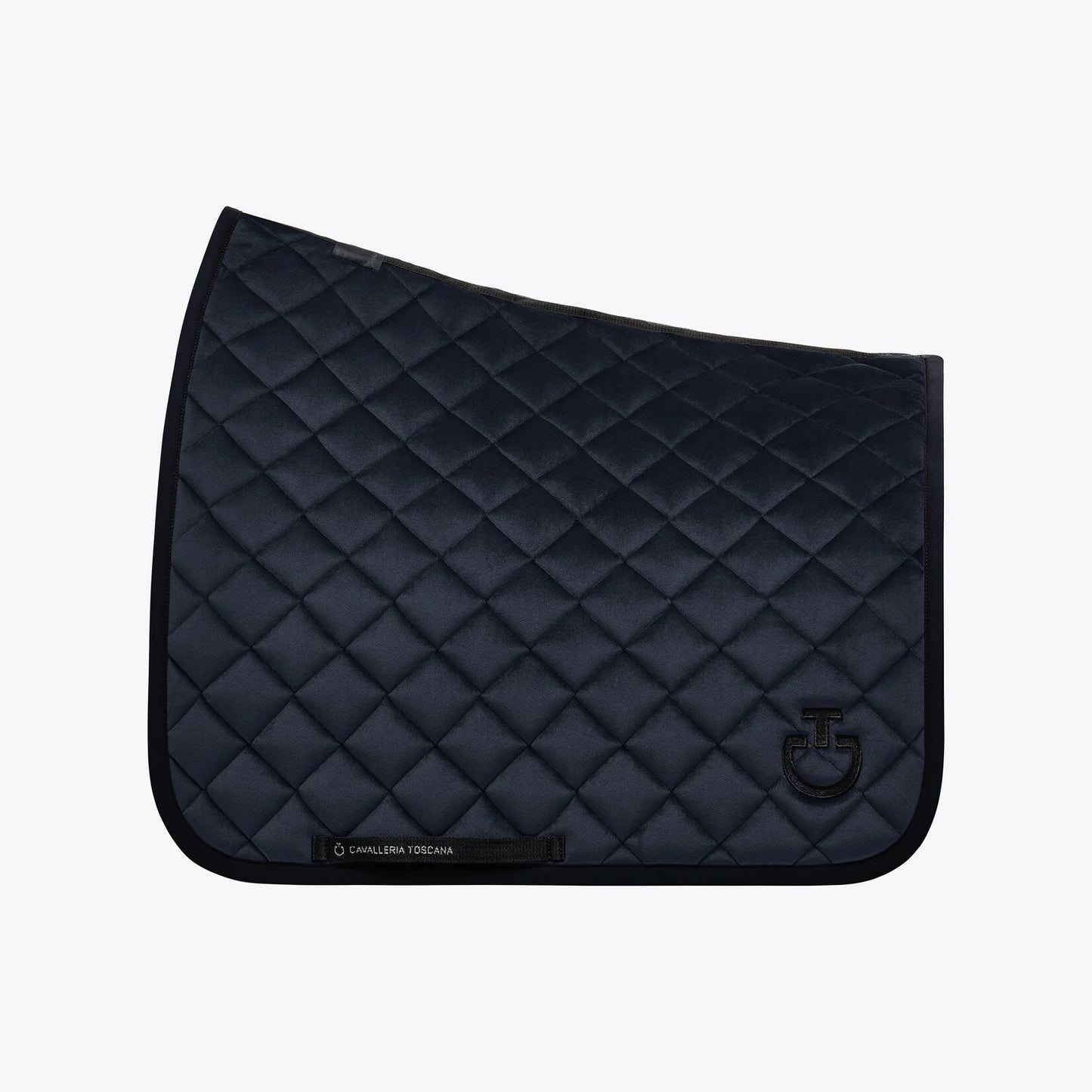 Cavalleria Toscana Velvet Dressage Saddle Pad | Dark Grey or Navy