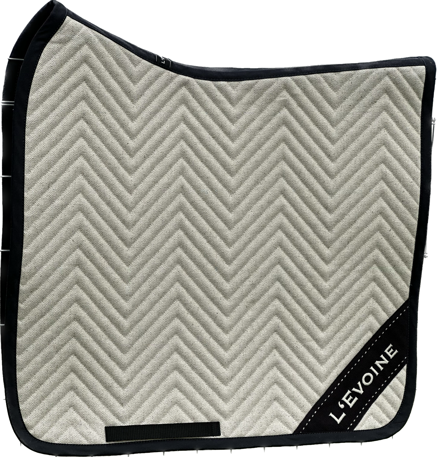 L'evoine Dressage Saddle Pad Linen with Logo La Raie