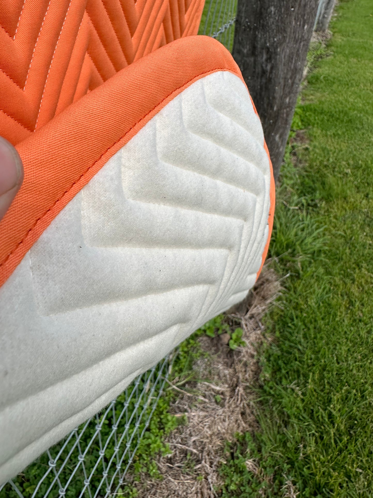 L'Evoine Cotton Dressage Pad Pastel Orange | Plain Cotton or Alpaca Under