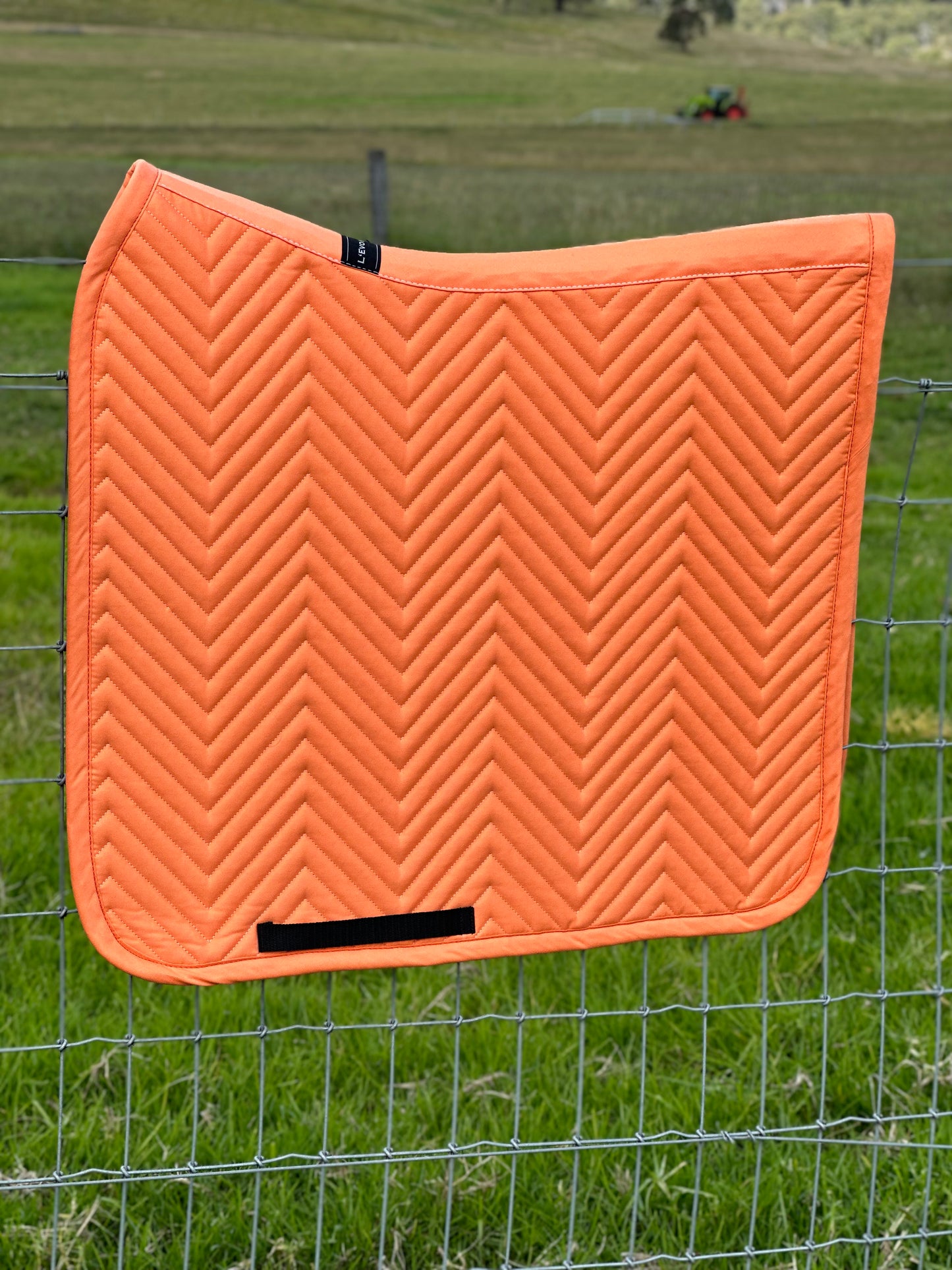 L'Evoine Cotton Dressage Pad Pastel Orange | Plain Cotton or Alpaca Under