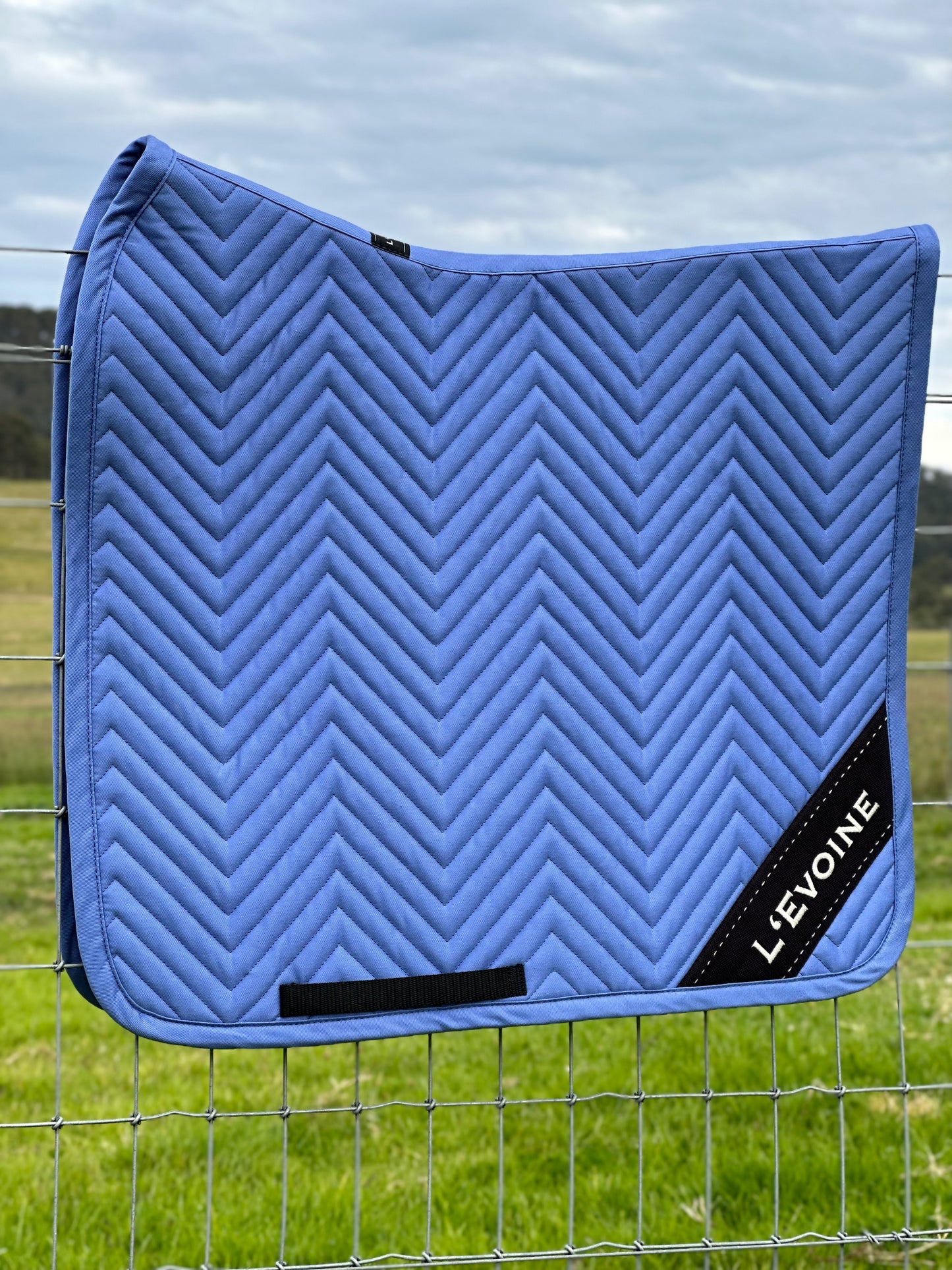 L'Evoine Cotton Dressage Pad Cornflower | Plain Cotton or Alpaca Under