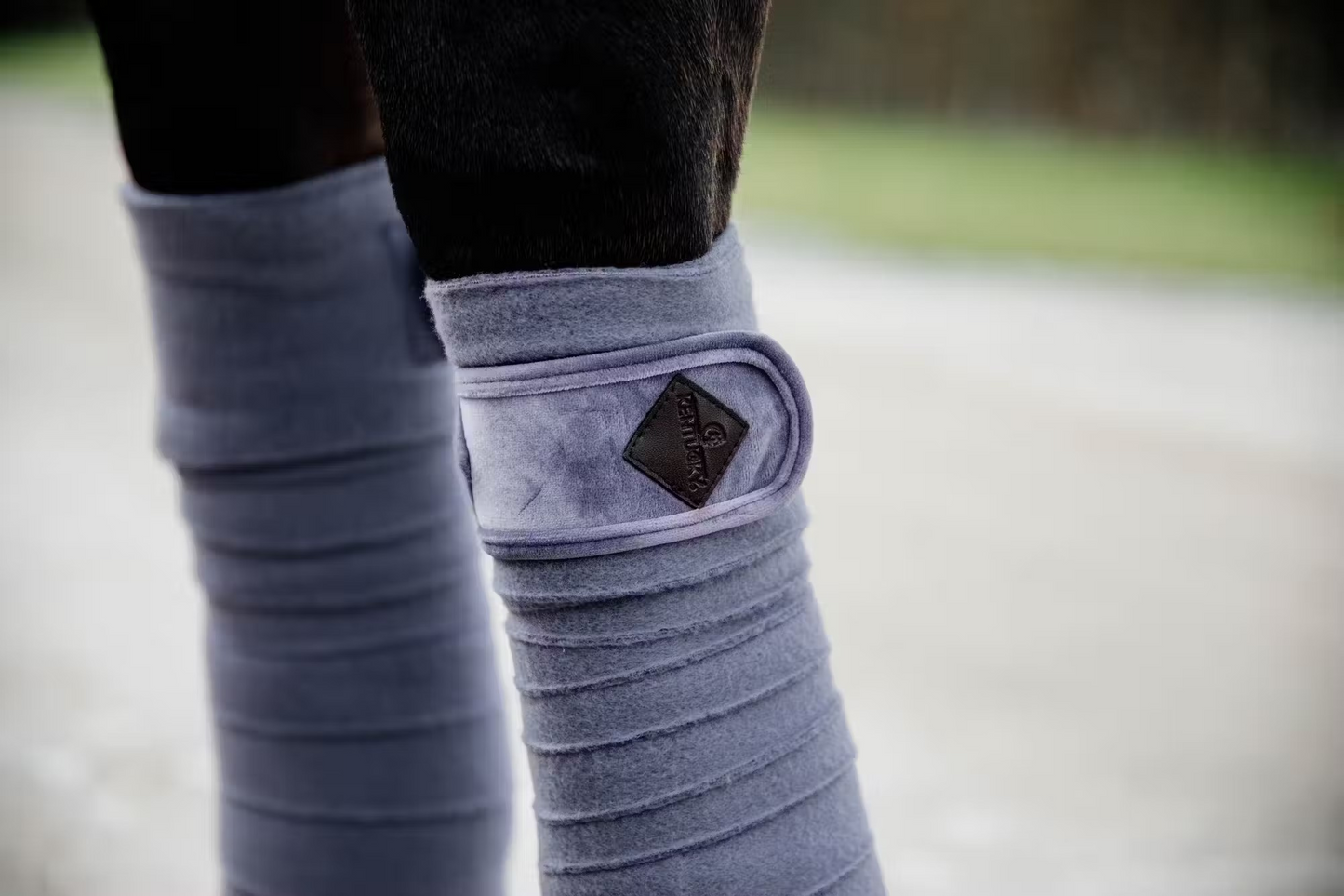 Kentucky Velvet Dressage Saddle Pad + Polo Bandage Set | Choose Colour