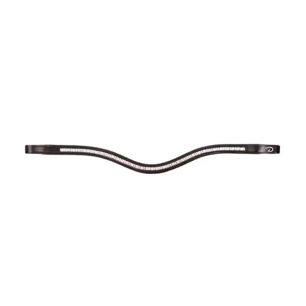 Dy'on New English Collection Double Row Swarovski Browband | Brown Full