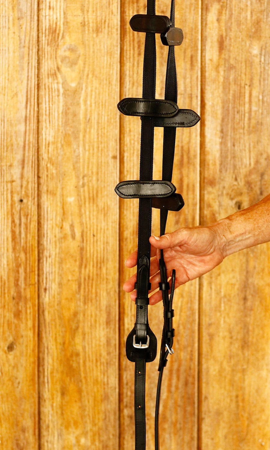 The Correct Connect ™ Aaron Vale rein with 3 Padded or Slim Hand Grips