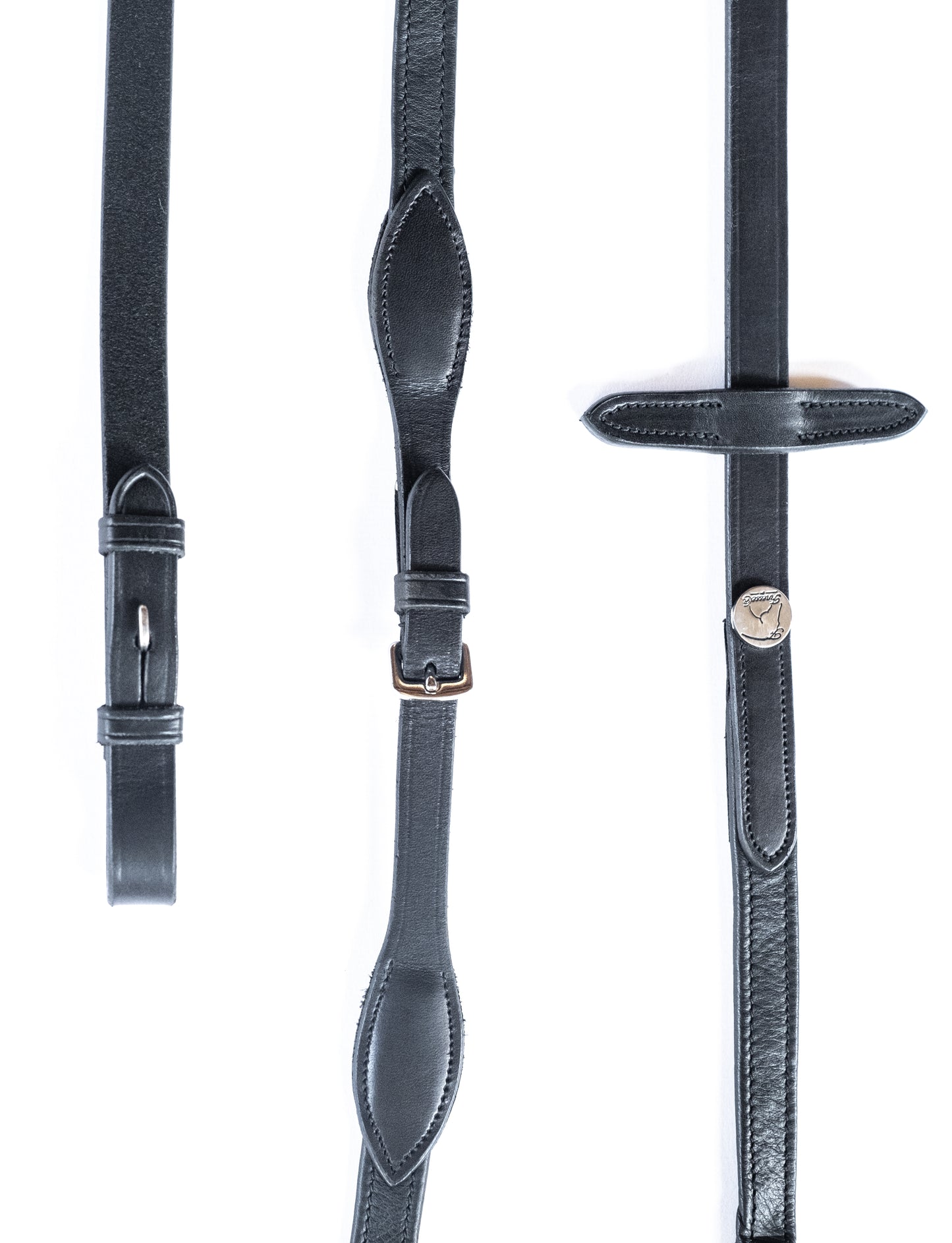 Finesse Reins - Flat Front with Stoppers and Padding
