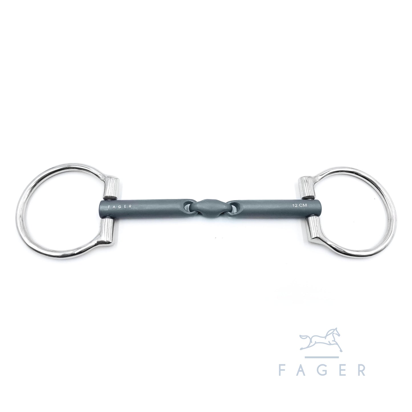 FAGER "Madeleine" Titanium Single/Double Jointed Bridoon Bit - Ex Display no tags