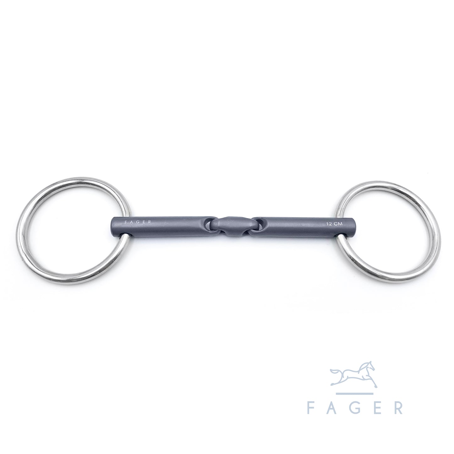 FAGER "Madeleine" Titanium Single/Double Jointed Bridoon Bit - Ex Display no tags