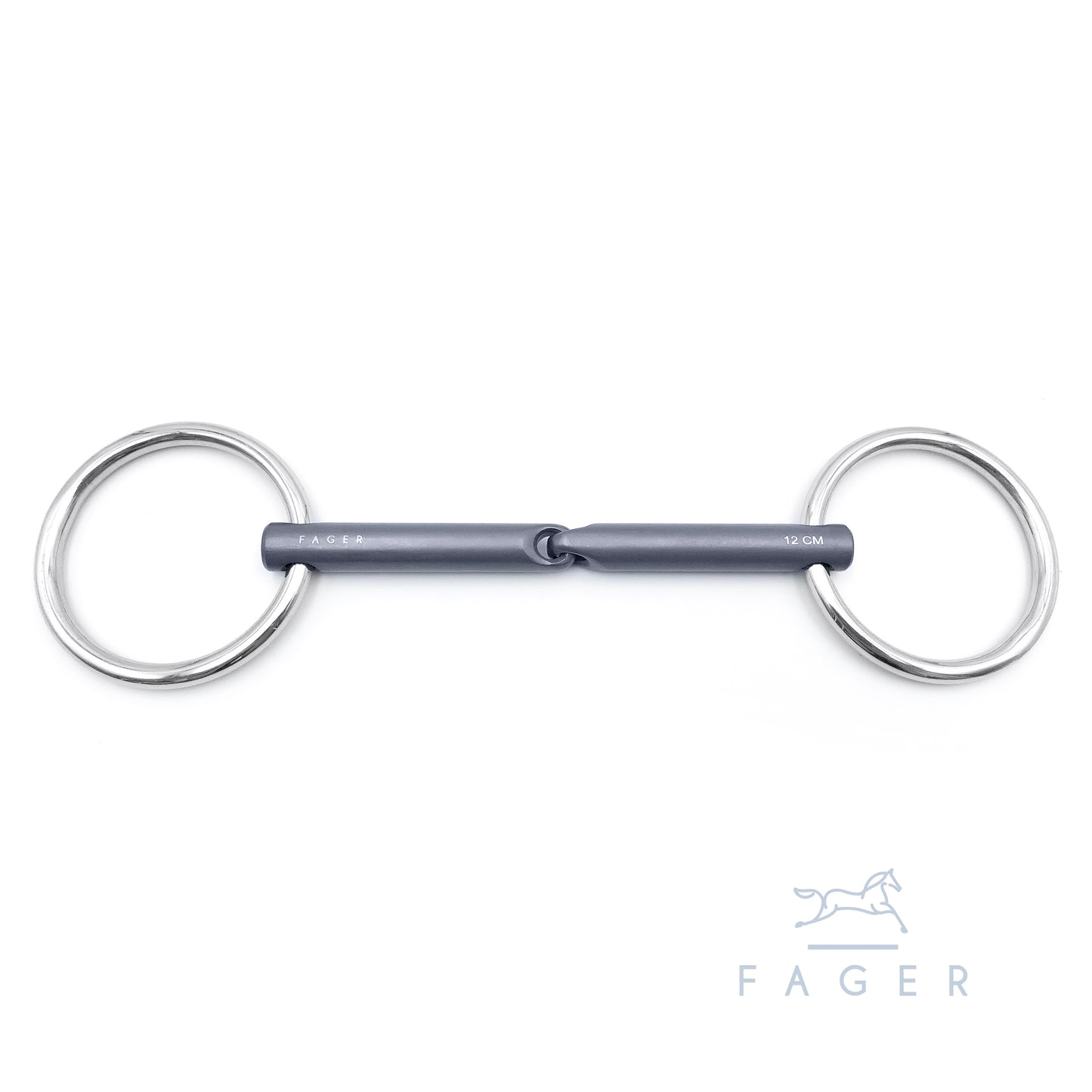 FAGER "Madeleine" Titanium Single/Double Jointed Bridoon Bit - Ex Display no tags