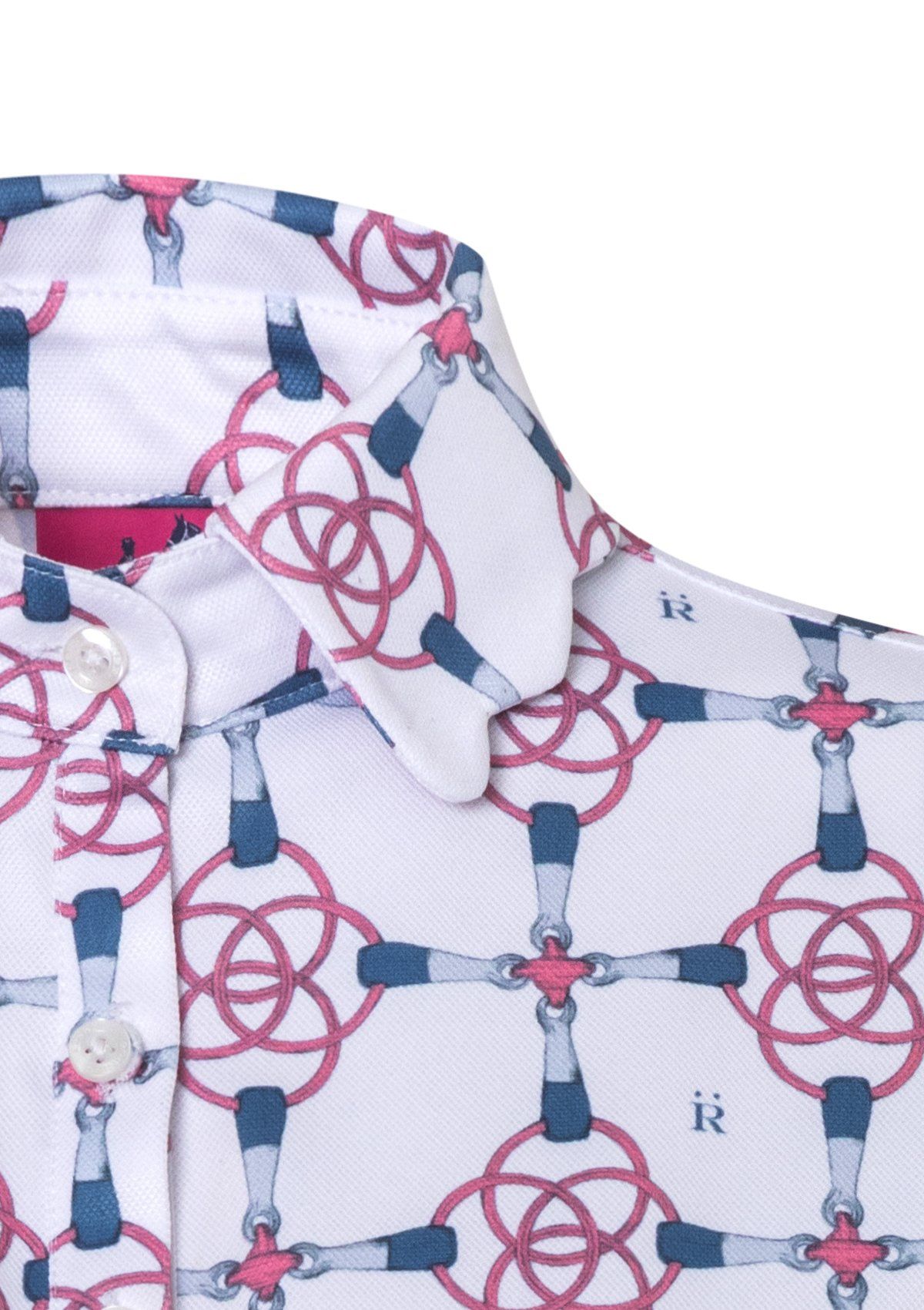 Ronner Design Acasia Polo Shirt | Bamboo Bit Print White