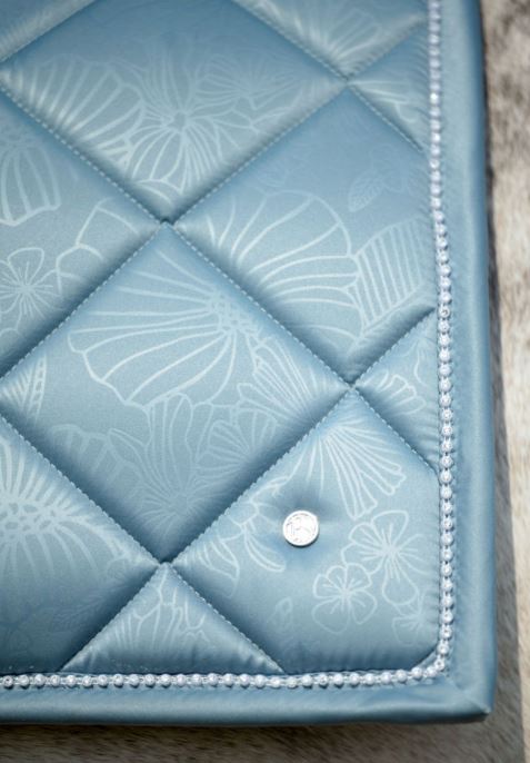 PS of Sweden Limited Summer | Floret Dressage Saddle Pad | Aqua