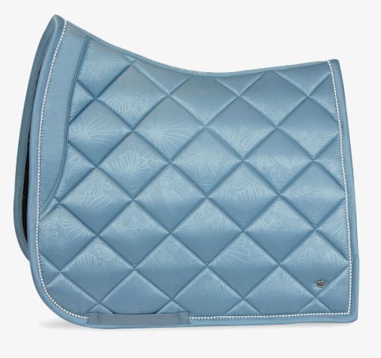 PS of Sweden Limited Summer | Floret Dressage Saddle Pad | Aqua