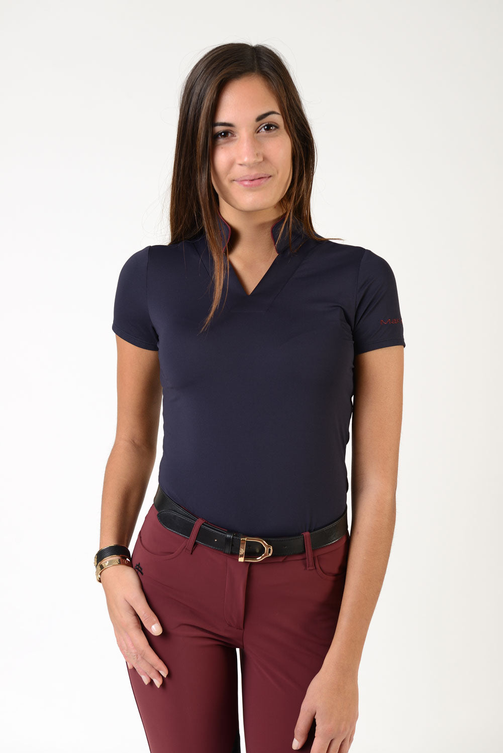 Makebe Leather Wave Belt with Stirrup Buckle
