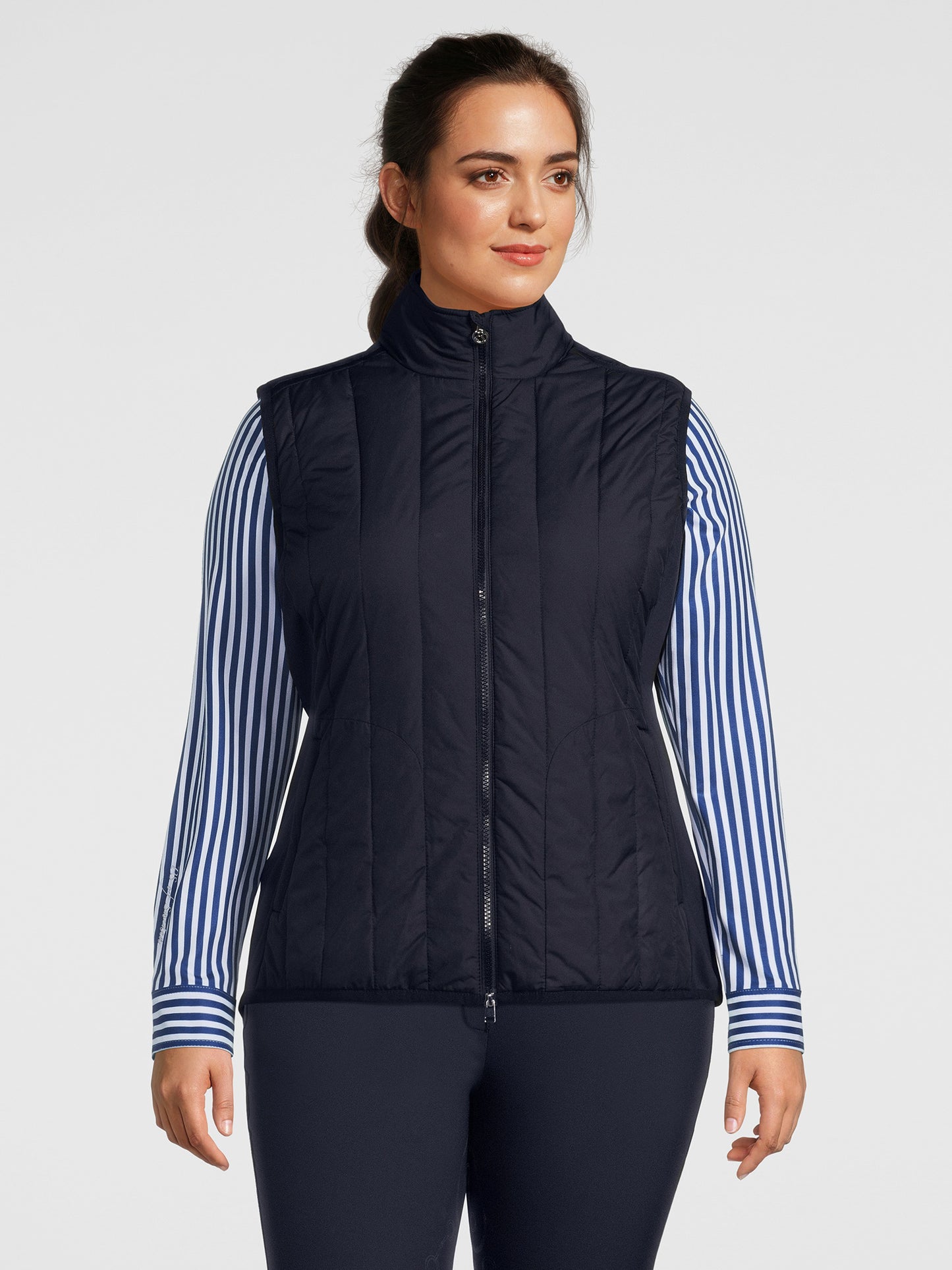 PS of Sweden Curvy Bella Padded Vest | Navy or Black
