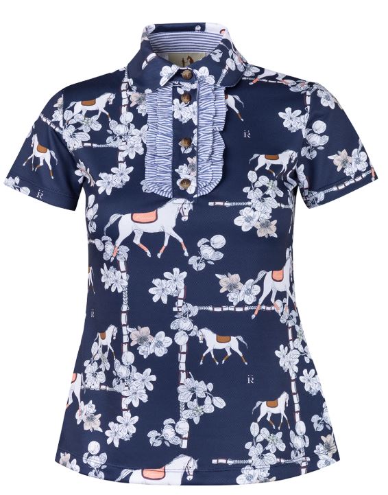 Ronner Cadencia Clementine Polo Top | Short Sleeve | Navy or Taupe