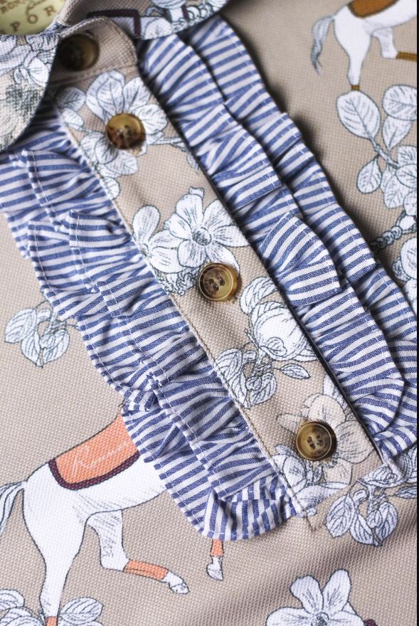 Ronner Cadencia Clementine Polo Top | Short Sleeve | Navy or Taupe